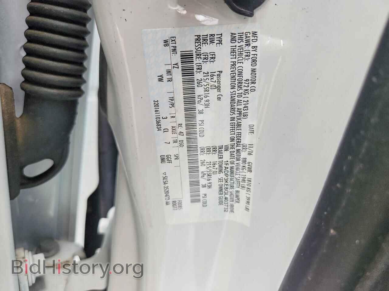 2016 FORD FOCUS - VIN: 1FADP3KE8GL403732 - Photo 12