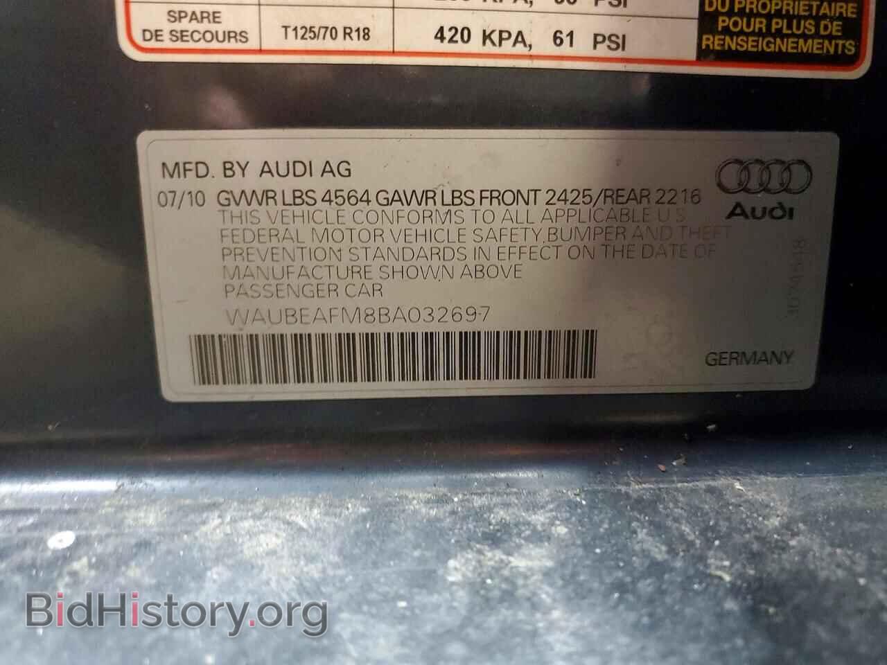 2011 AUDI A3 - VIN: WAUBEAFM8BA032697 - Photo 13