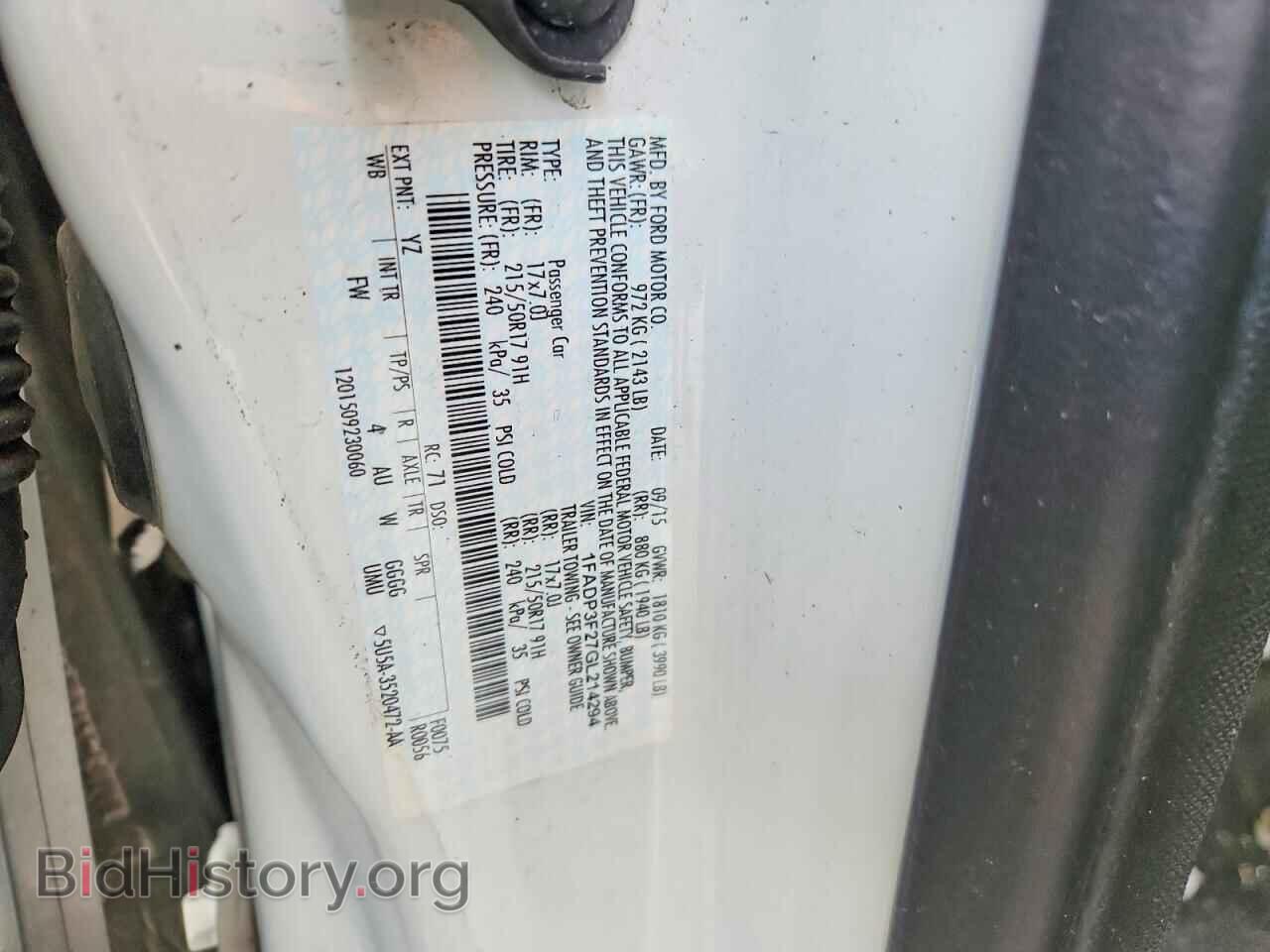 2016 FORD FOCUS - VIN: 1FADP3F27GL214294 - Фото 12
