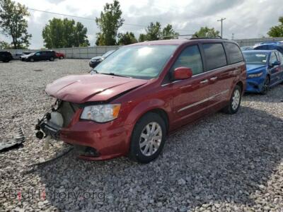2016 Chrysler MINIVAN Town & COU, burgundy — VIN 2C4RC1BG5GR142455, Copart