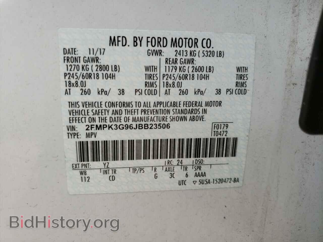2018 FORD EDGE - VIN: 2FMPK3G96JBB23506 - Photo 10