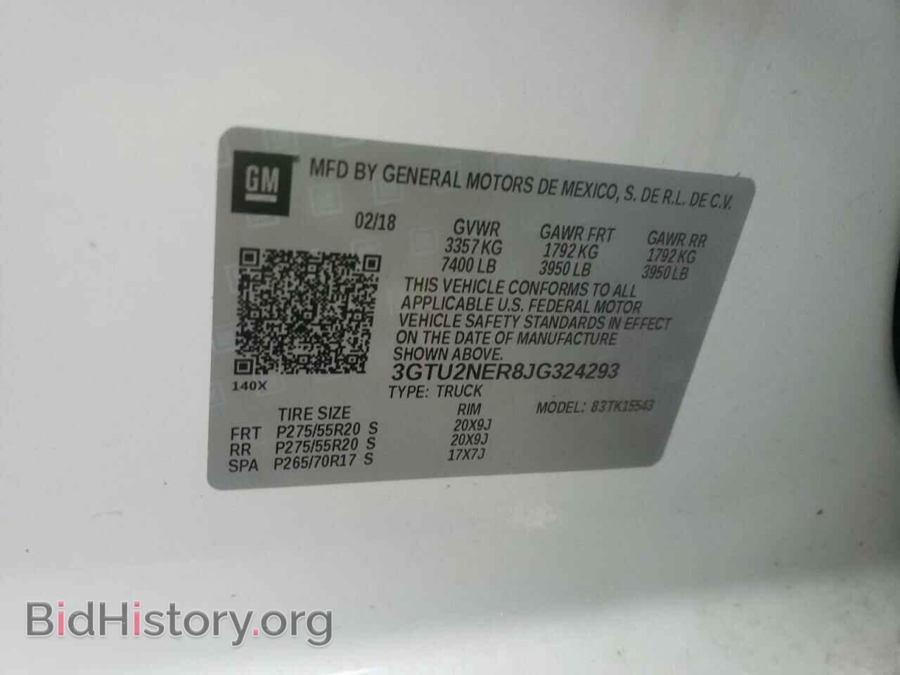 2018 GMC SIERRA - VIN: 3GTU2NER8JG324293 - Фото 10