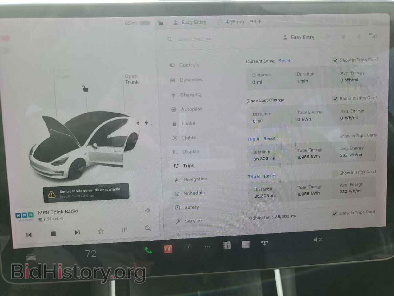 2019 TESLA MODEL 3 - VIN: 5YJ3E1EB6KF387995 - Фото 9