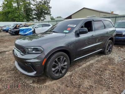 2021 Dodge DURANGO SXT, темно-серый — VIN 1C4RDJAG5MC521748, Copart