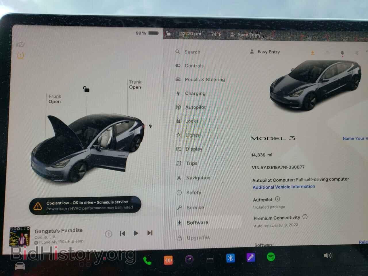 2022 TESLA MODEL 3 - VIN: 5YJ3E1EA7NF330877 - Фото 9