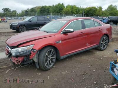 2015 Ford TAURUS LIMITED, red — VIN 1FAHP2F85FG103735, Copart