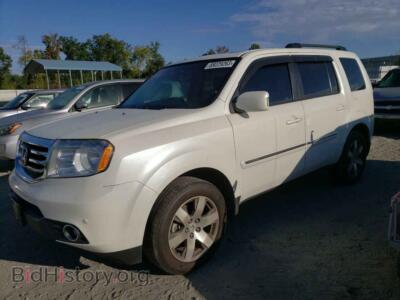 2014 Honda PILOT Pilot Tour, белый — VIN 5FNYF4H90EB009043, Copart
