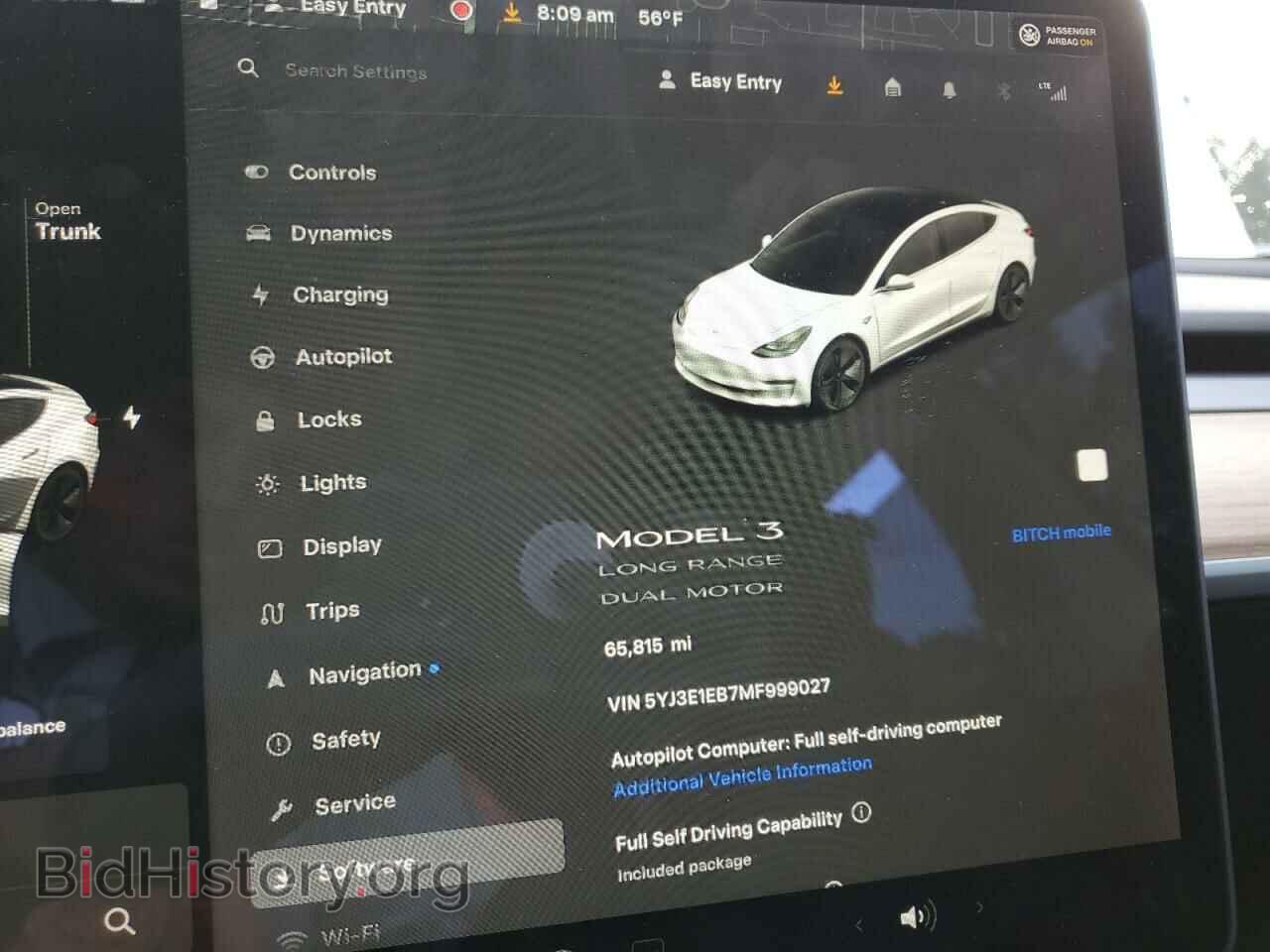 2021 TESLA MODEL 3 - VIN: 5YJ3E1EB7MF999027 - Photo 9
