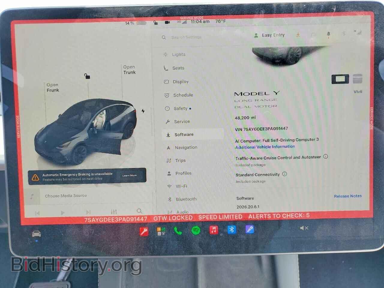 2023 TESLA MODEL Y - VIN: 7SAYGDEE3PA091447 - Photo 9