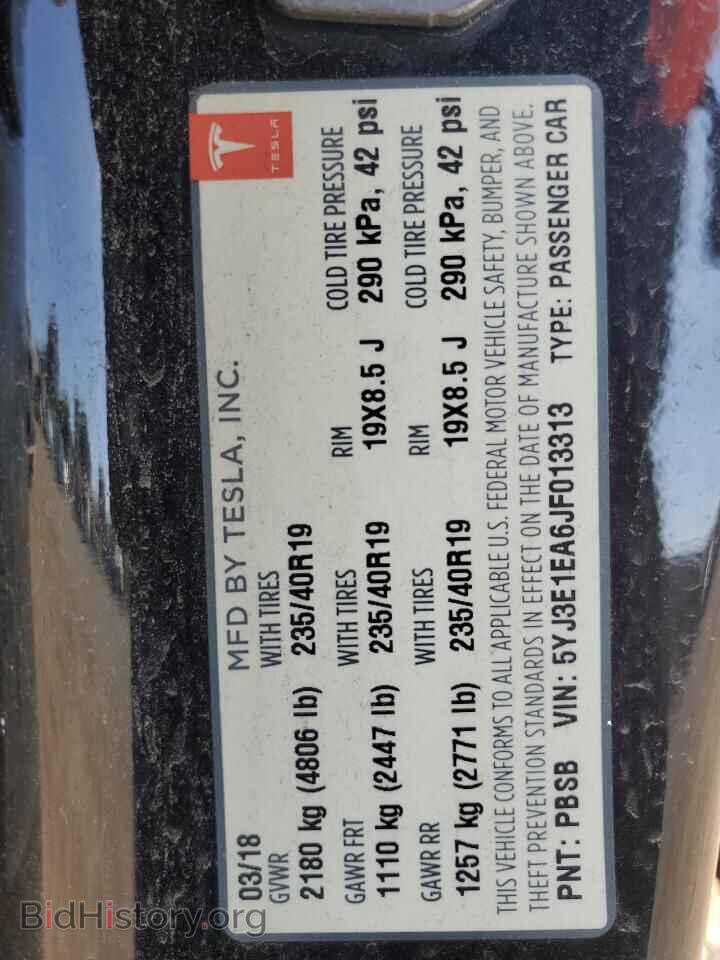 2018 TESLA MODEL 3 - VIN: 5YJ3E1EA6JF013313 - Photo 13