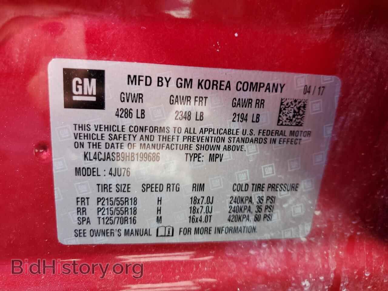 2017 BUICK ENCORE - VIN: KL4CJASB9HB199686 - Фото 14