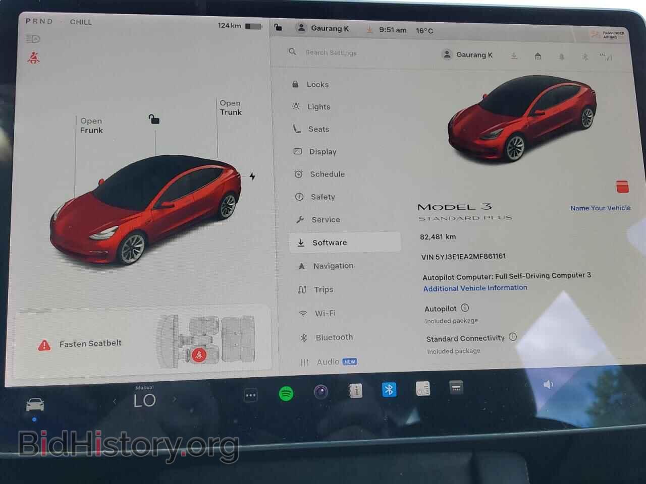 2021 TESLA MODEL 3 - VIN: 5YJ3E1EA2MF861161 - Фото 9