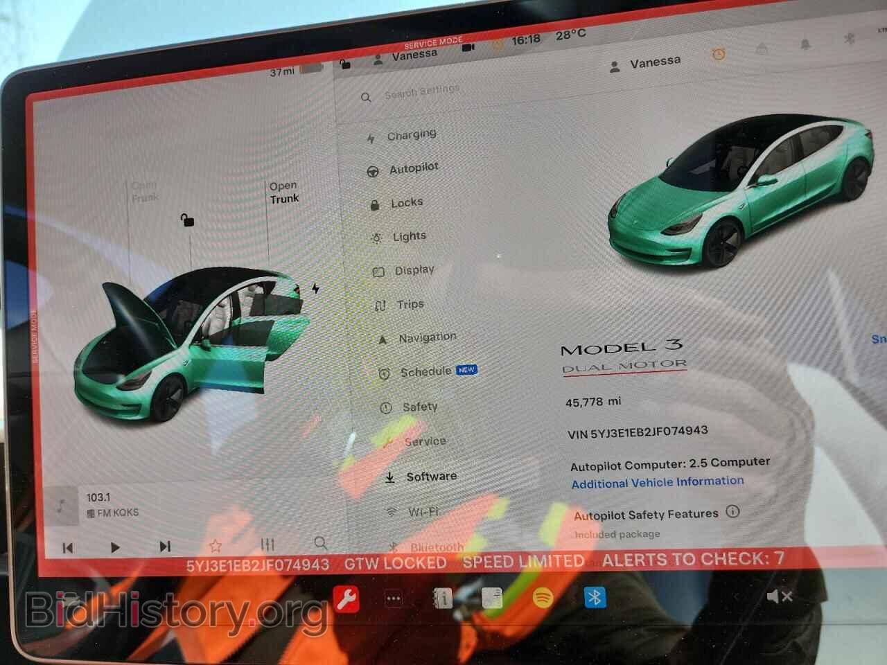2018 TESLA MODEL 3 - VIN: 5YJ3E1EB2JF074943 - Фото 9