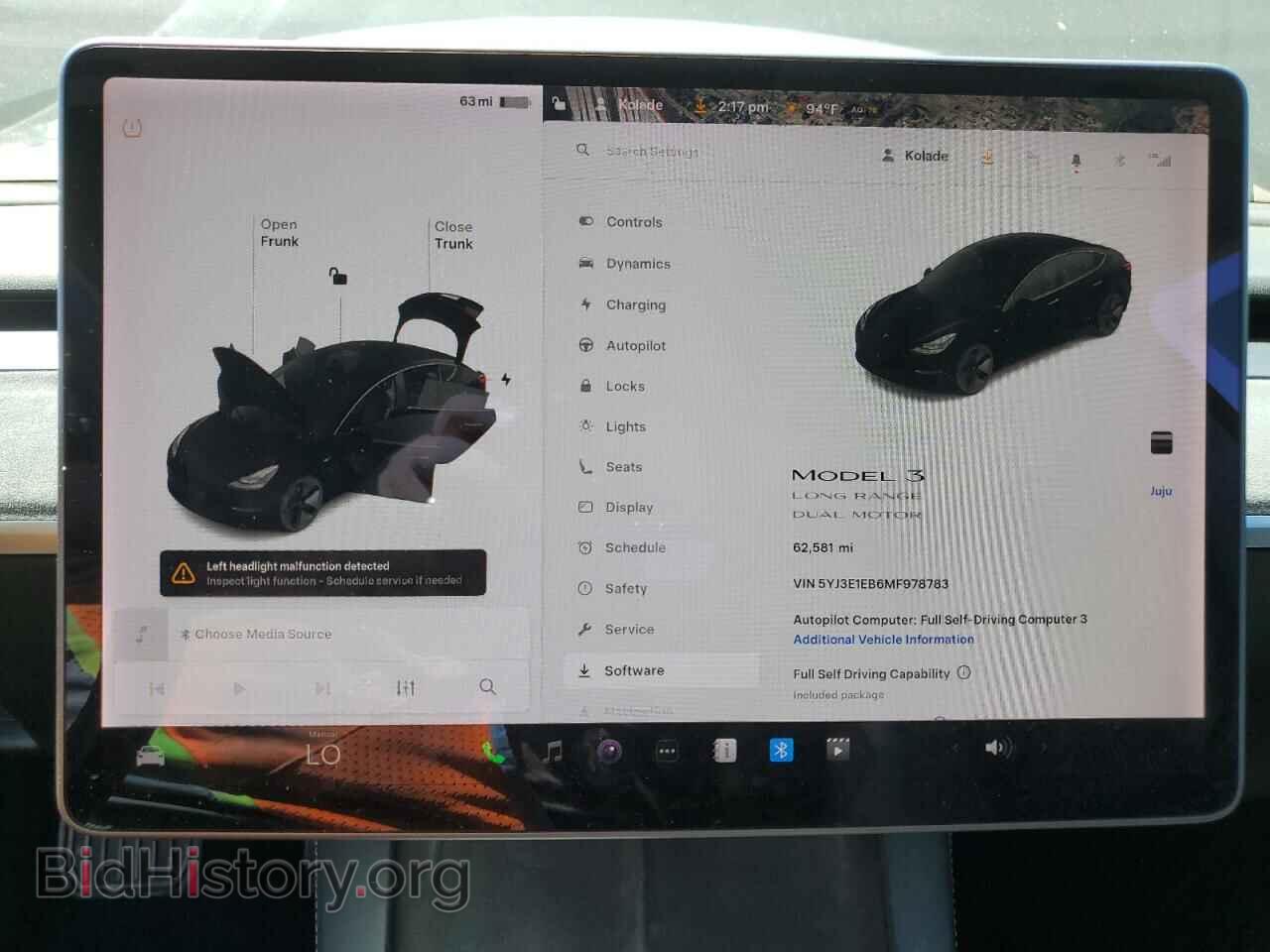 2021 TESLA MODEL 3 - VIN: 5YJ3E1EB6MF978783 - Photo 9