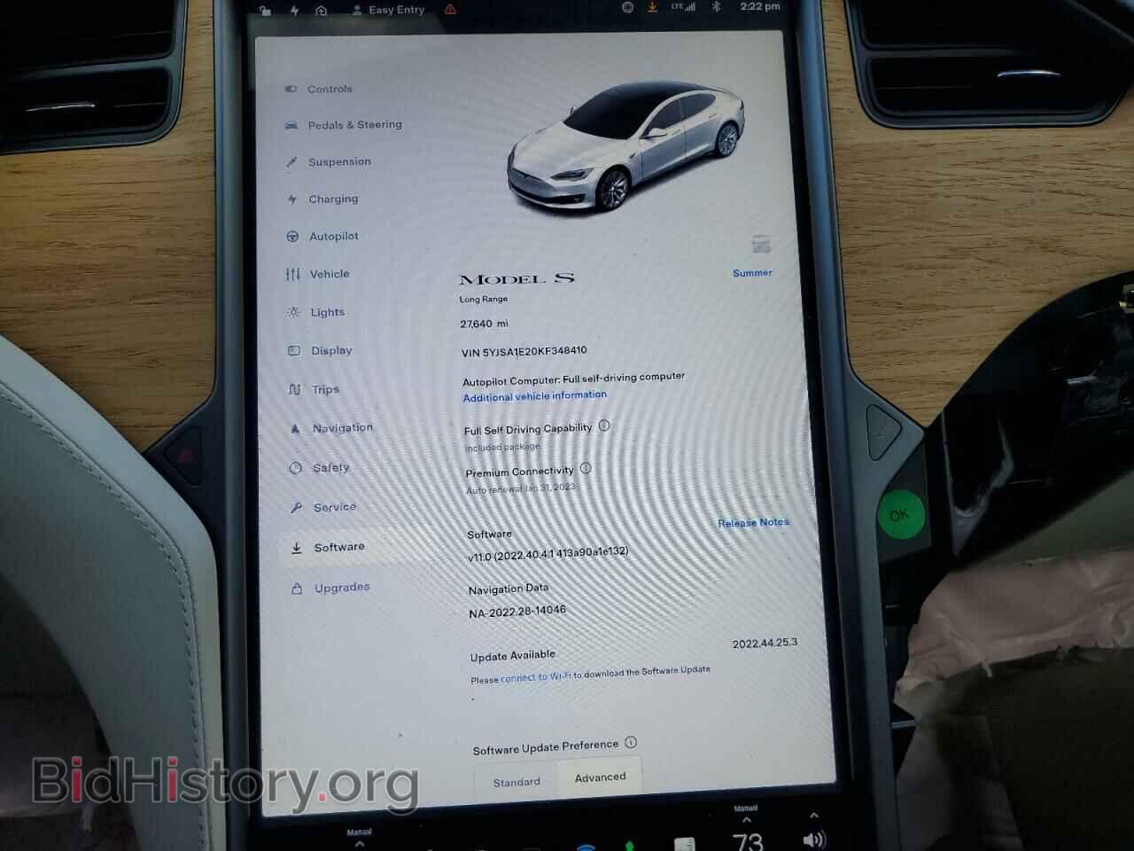 2019 TESLA MODEL S - VIN: 5YJSA1E20KF348410 - Фото 9