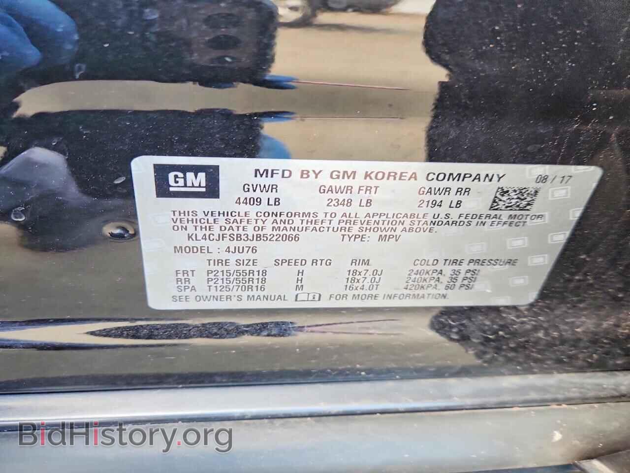2018 BUICK ENCORE - VIN: KL4CJFSB3JB522066 - Photo 13