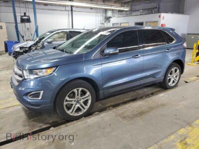 2018 Ford EDGE Titanium, blue — VIN 2FMPK4K86JBB88537, Copart