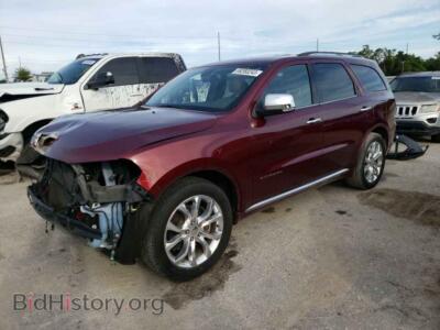 2016 Dodge DURANGO Durango CI, бордовый — VIN 1C4RDHEGXGC301495, Copart
