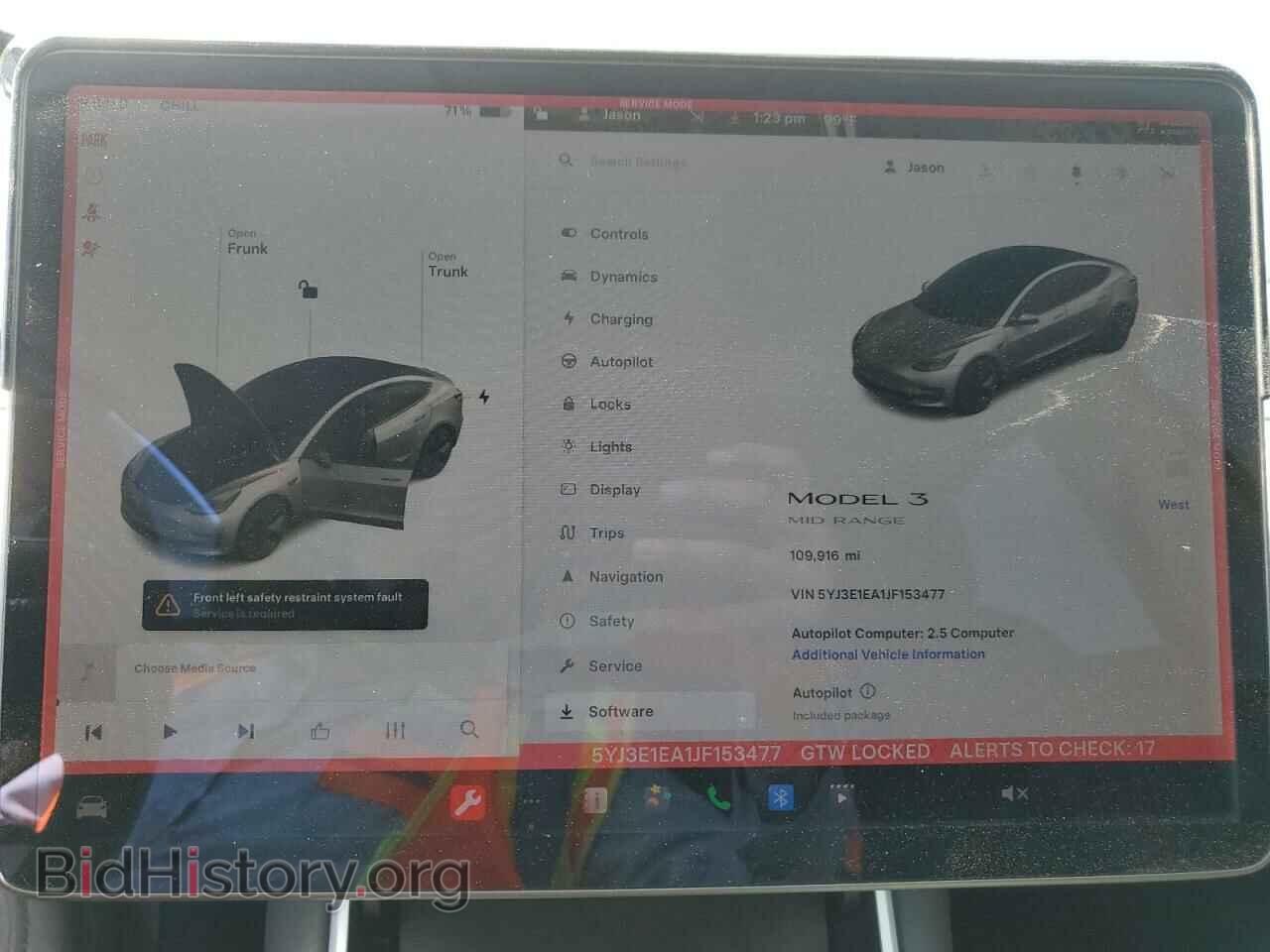 2018 TESLA MODEL 3 - VIN: 5YJ3E1EA1JF153477 - Photo 9