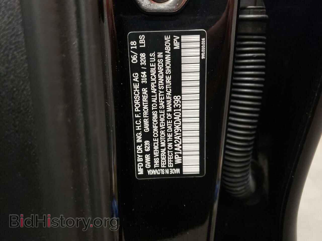 2019 PORSCHE CAYENNE - VIN: WP1AA2AY9KDA01398 - Фото 13