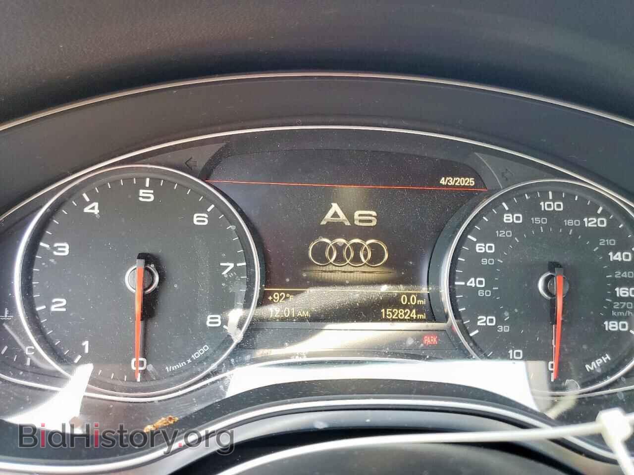 2013 AUDI A6 - VIN: WAUGGAFC1DN037324 - Фото 9