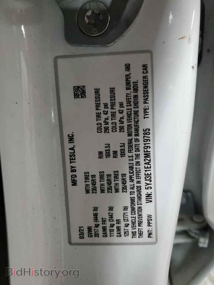 2021 TESLA MODEL 3 - VIN: 5YJ3E1EA2MF919785 - Photo 13