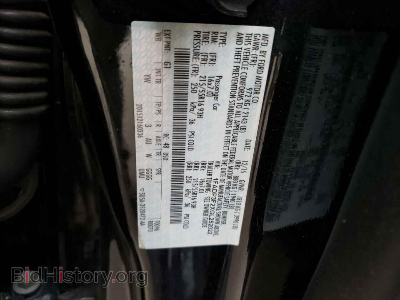2016 FORD FOCUS - VIN: 1FADP3F2XGL252022 - Photo 12
