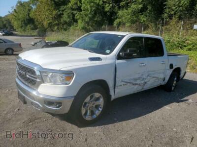 2022 RAM 1500 Big Horn/Lone Star, white — VIN 1C6RRFFG3NN427873, Copart