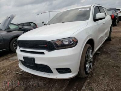2019 Dodge DURANGO Durango GT, белый — VIN 1C4RDJDG1KC605350, Copart
