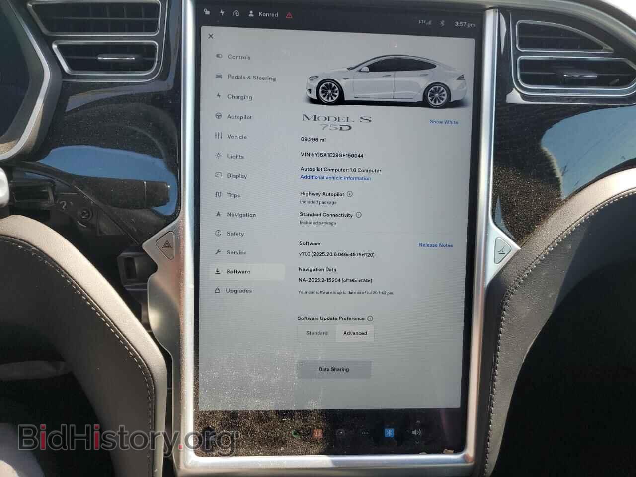2016 TESLA MODEL S - VIN: 5YJSA1E29GF150044 - Фото 9