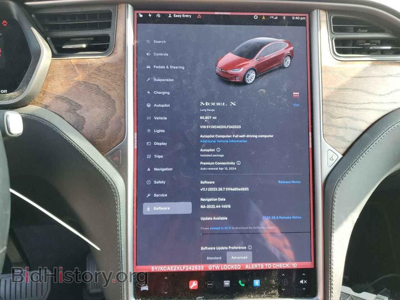 2020 TESLA MODEL X - VIN: 5YJXCAE2XLF242533 - Photo 9