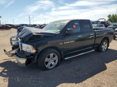 2012 Dodge RAM 1500 SLT, черный — VIN 1C6RD7GT6CS328009, Copart
