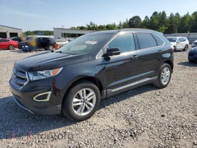 2015 Ford EDGE SEL, black — VIN 2FMTK4J90FBB68476, Copart