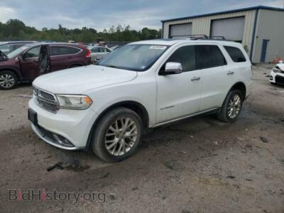 2014 Dodge DURANGO Citadel, white — VIN 1C4RDJEG8EC537373, Copart