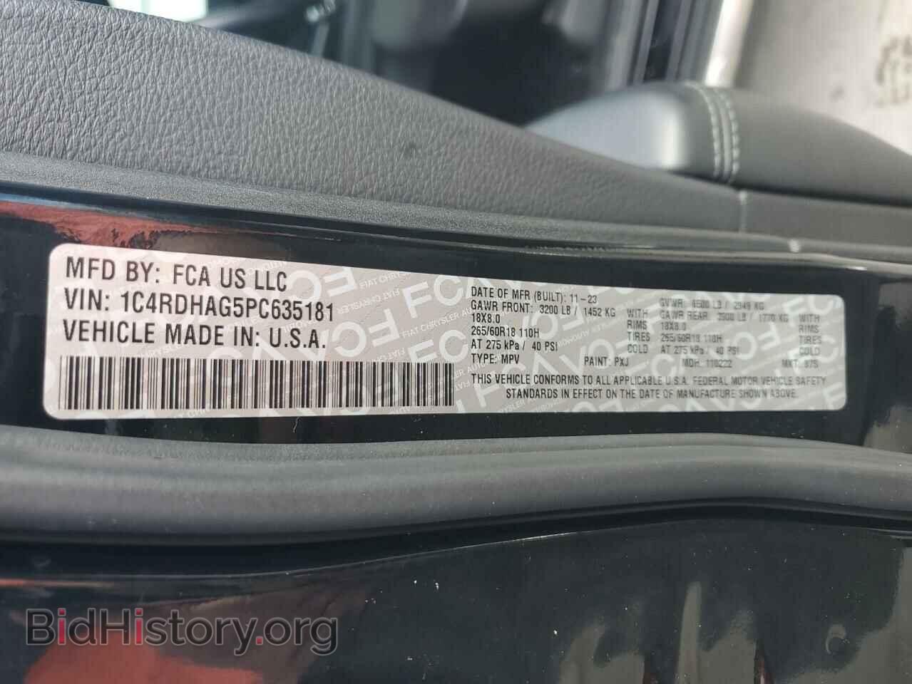 2023 DODGE DURANGO - VIN: 1C4RDHAG5PC635181 - Фото 14