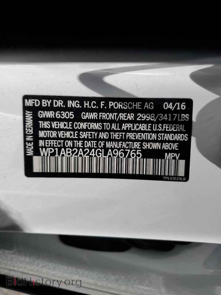2016 PORSCHE CAYENNE - VIN: WP1AB2A24GLA96765 - Фото 13