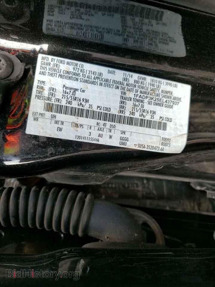2014 FORD FOCUS - VIN: 1FADP3K25EL437937 - Фото 10