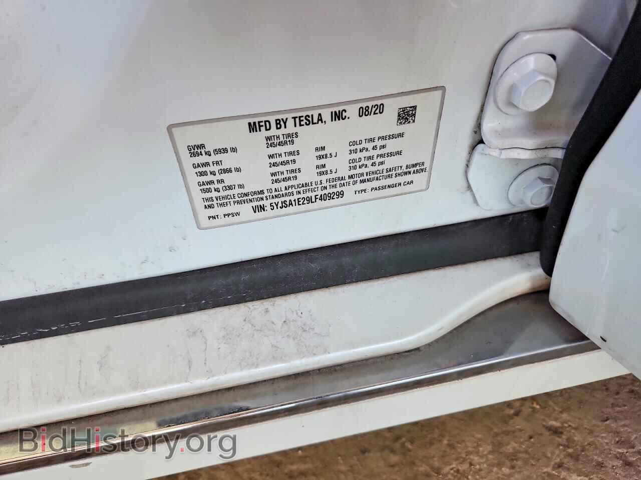 2020 TESLA MODEL S - VIN: 5YJSA1E29LF409299 - Photo 13