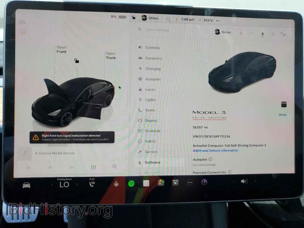 2023 TESLA MODEL 3 - VIN: 5YJ3E1EC6PF711334 - Photo 9