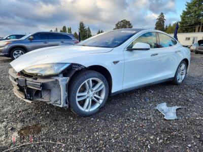 2013 Tesla MODEL S, белый — VIN 5YJSA1CN2DFP05876, Copart