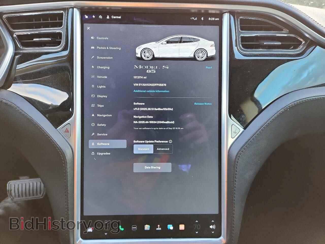 2013 TESLA MODEL S - VIN: 5YJSA1CN2DFP05876 - Photo 9