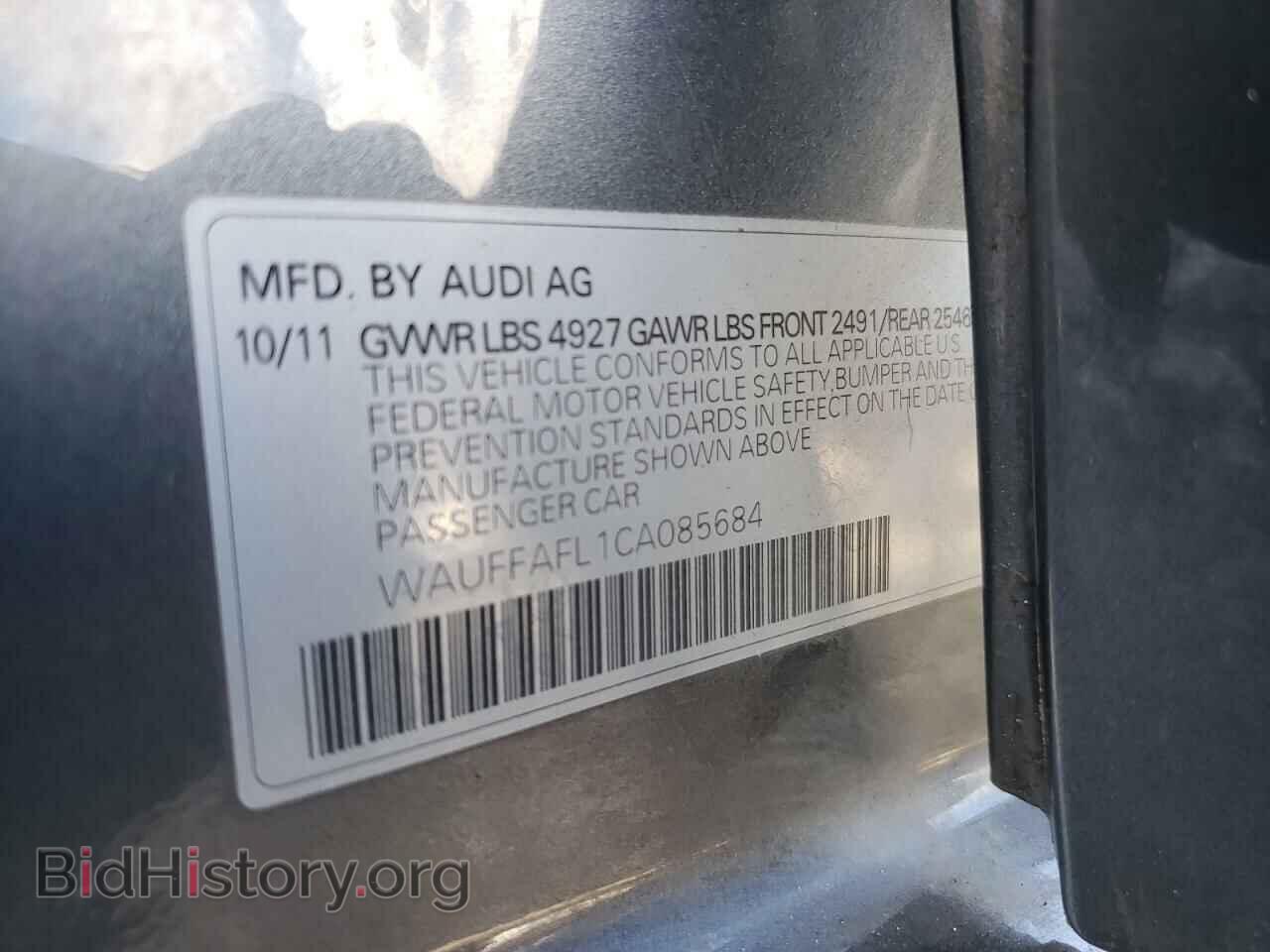 2012 AUDI A4 - VIN: WAUFFAFL1CA085684 - Фото 10