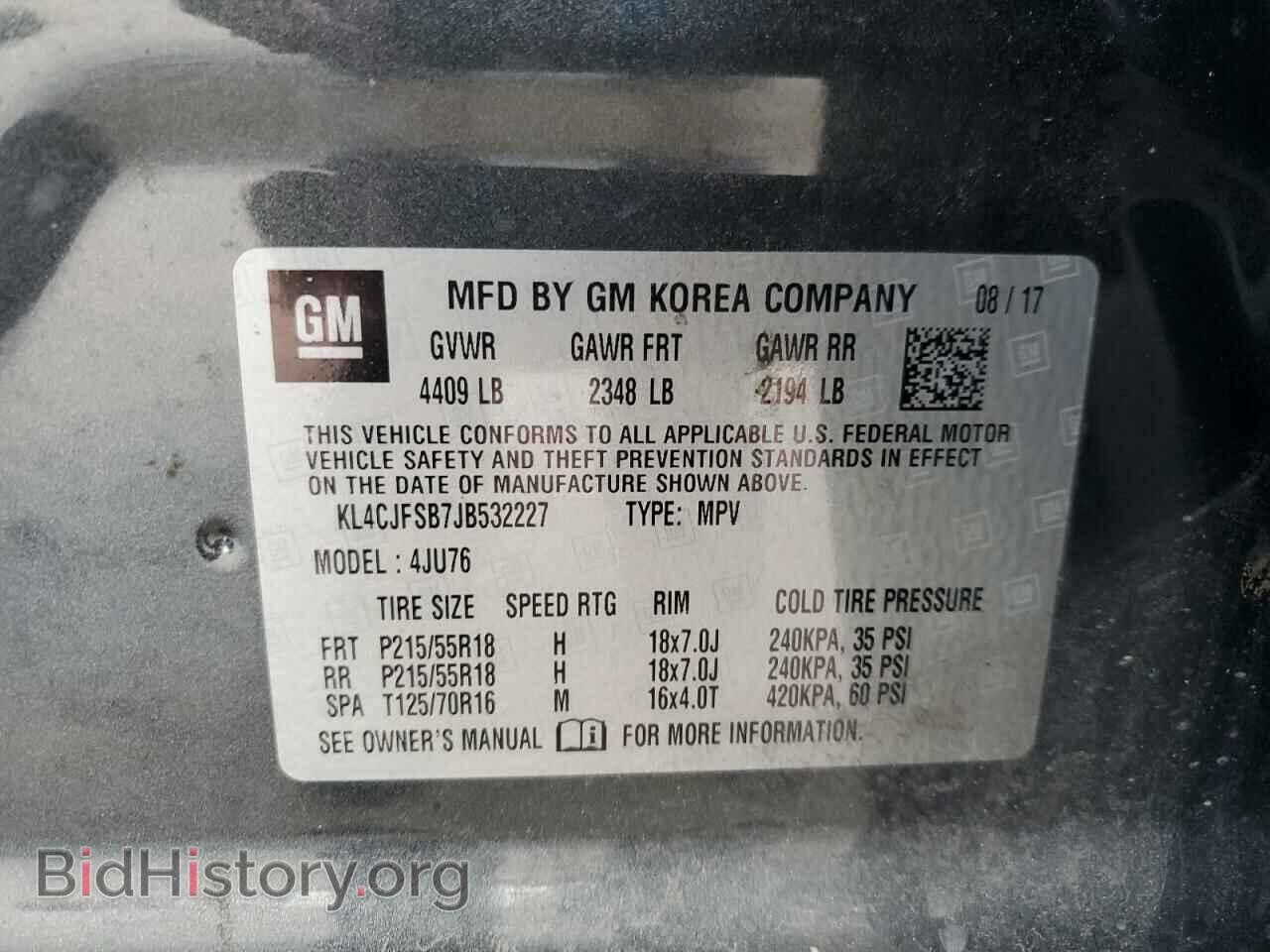 2018 BUICK ENCORE - VIN: KL4CJFSB7JB532227 - Photo 13