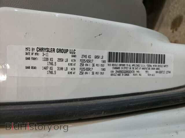2011 CHRYSLER MINIVAN - VIN: 2A4RR8DG6BR682470 - Фото 10