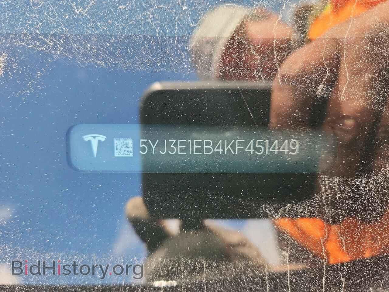2019 TESLA MODEL 3 - VIN: 5YJ3E1EB4KF451449 - Photo 12