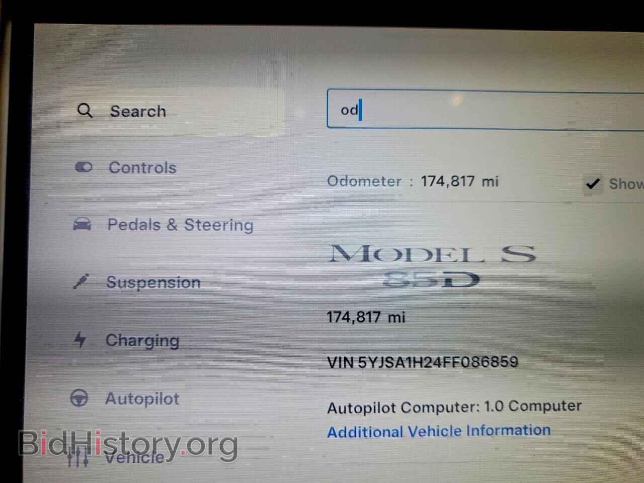 2015 TESLA MODEL S - VIN: 5YJSA1H24FF086859 - Photo 9
