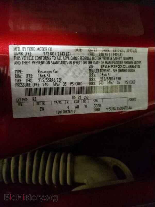 2012 FORD FOCUS - VIN: 1FAHP3F2XCL466410 - Photo 10