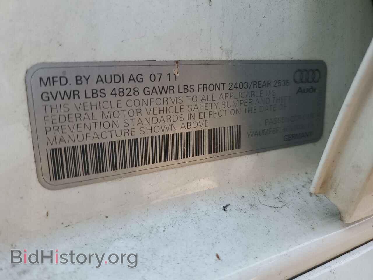 2012 AUDI A4 - VIN: WAUMFBFL6CN003227 - Photo 12