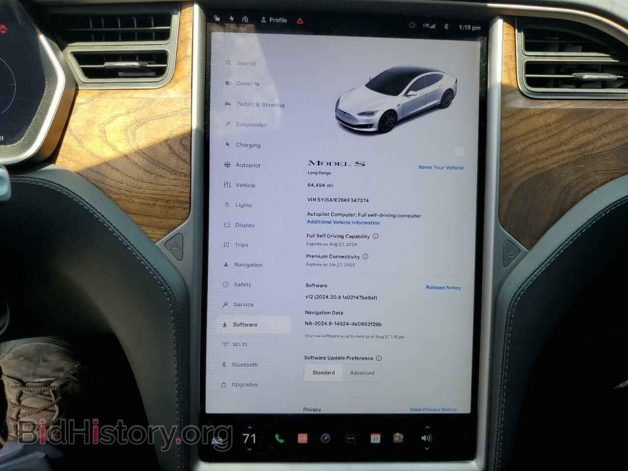 2019 TESLA MODEL S - VIN: 5YJSA1E26KF347374 - Фото 9