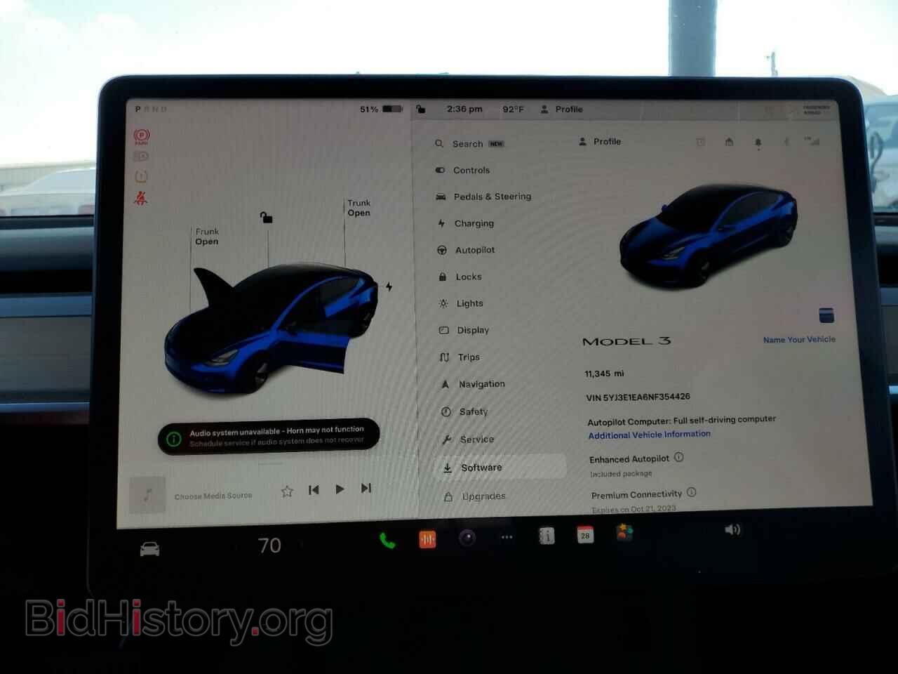 2022 TESLA MODEL 3 - VIN: 5YJ3E1EA6NF354426 - Фото 9